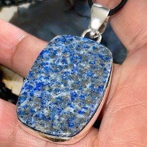 Lapis Lazuli Crystal Pendant 2 1/4”